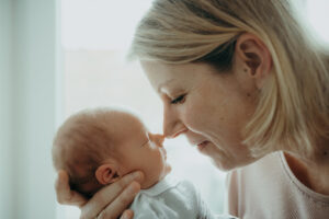 Neugeborenenfoto Baby im Fotostudio nahe Stuttgart
